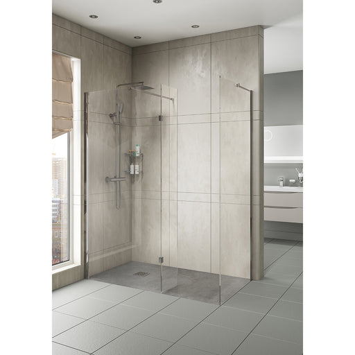 HINGED WET ROOM PANELS 760MM Without Tray