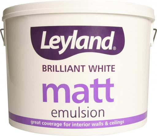 Leyland Matt Emulsion 10L Brilliant White
