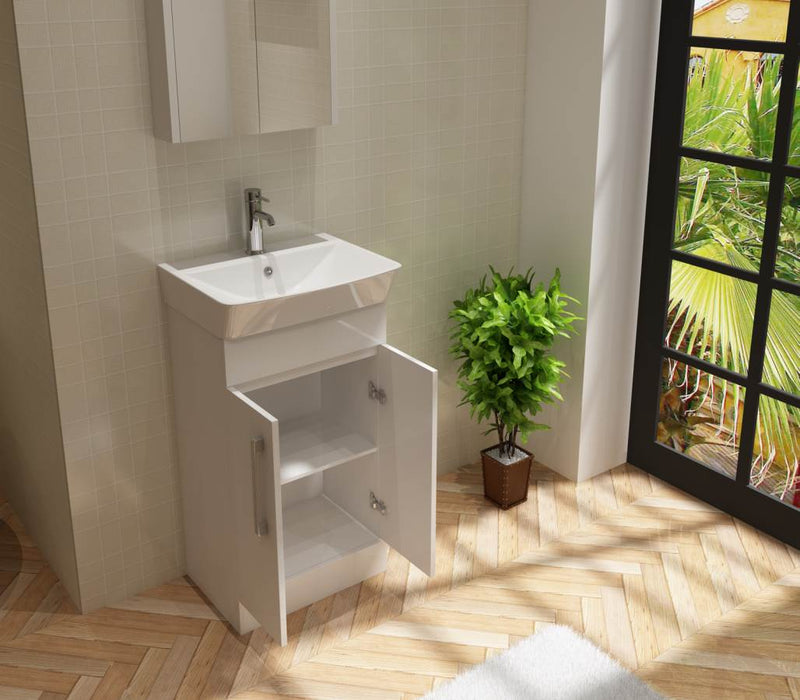 Planet 500 White Unit And Basin