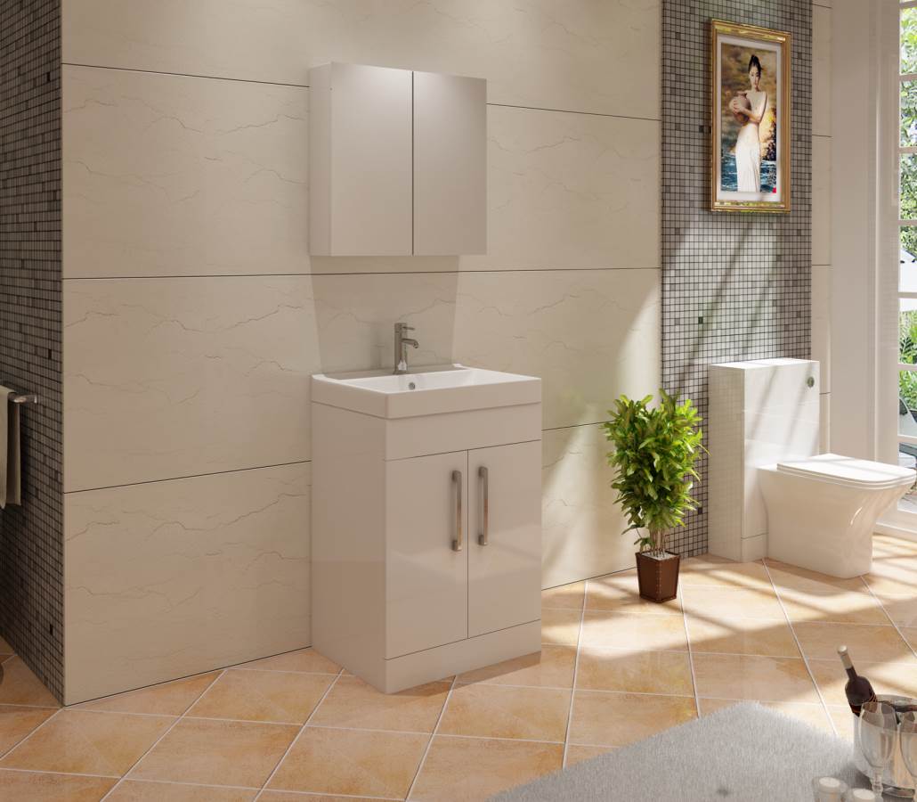 Star 600 White Unit And Basin