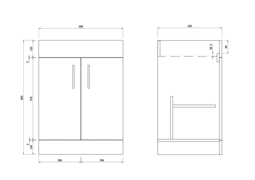 Star 600 White Unit And Basin