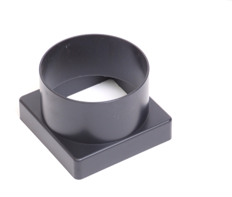 110mm Pipe Adapter Square To Round - Tile Vent Accessory
