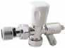 Pioneer Angled Radiator  Valves (15mm Nut) with Drain Off