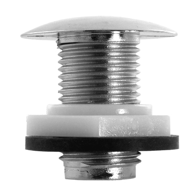 Cistern Hole Stopper - Chrome Plated Plastic