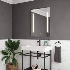 Vellamo LED Illuminated Bathroom Mirror with Demister Pad - 800 x 600mm