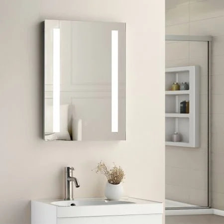 Mia 500mm x 700mm Twin Vertical Strip LED Mirror With Touch Sensor