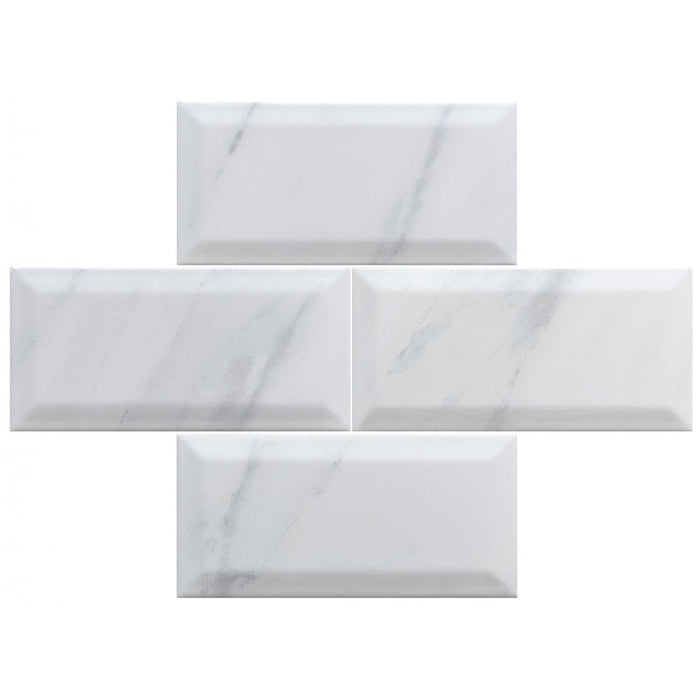 Metro Carrara Gloss 10cm x 20cm Wall Tile
