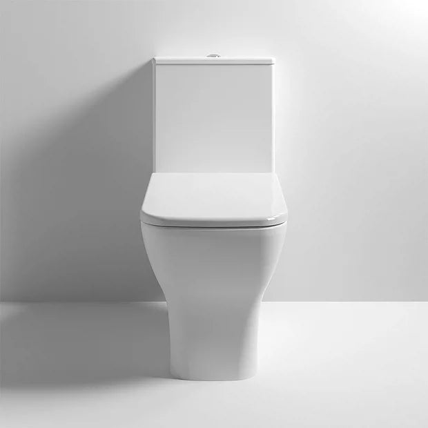 Ava Rimless Short Projection Close Coupled Toilet + Soft Close Seat